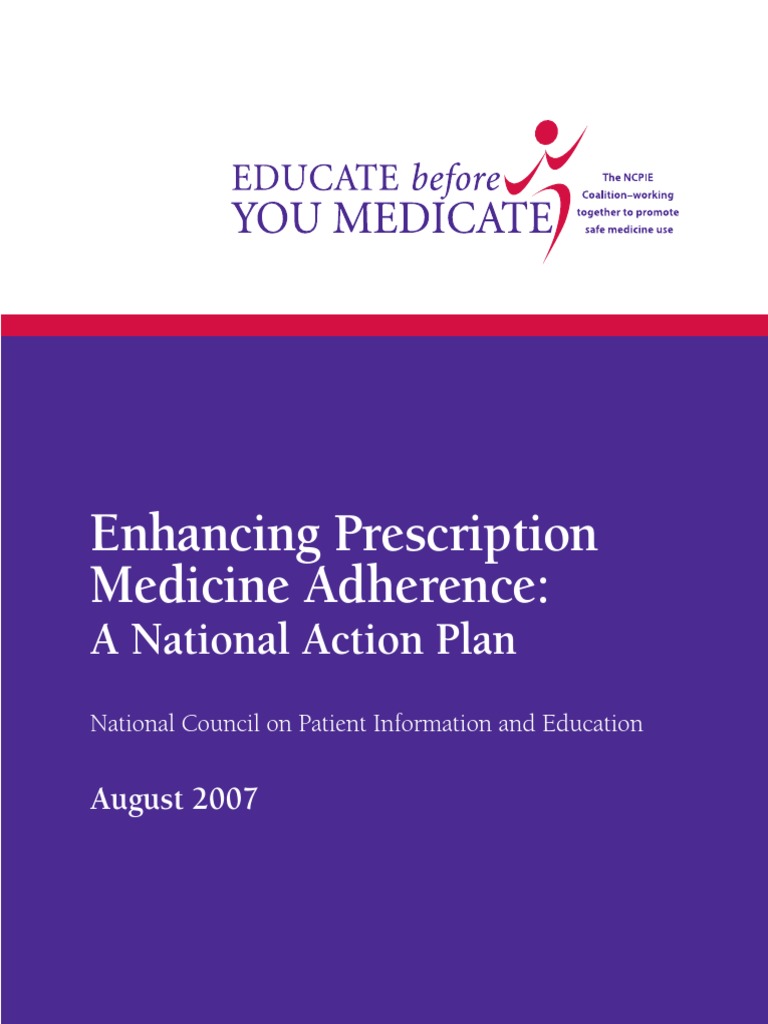 Enhancing Prescription Medication Adherence - An Action Plan PDF | PDF ...