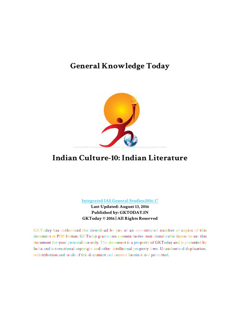 Indian Culture 10 Indian Literature | Download Free PDF | Vedas ...