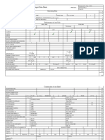 Heat Exchanger Data Sheet