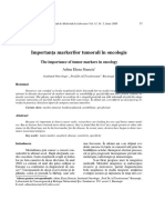 Importanńa Markerilor Tumorali În Oncologie: The Importance of Tumor Markers in Oncology