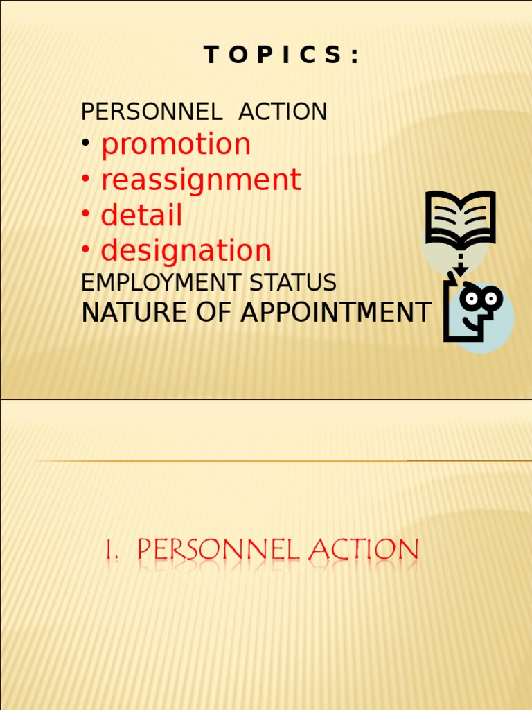 PERSONNEL ACTION.ppt Civil Service Employment