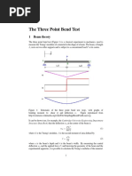 The Three Point Bend Test: 1 Beam Theory