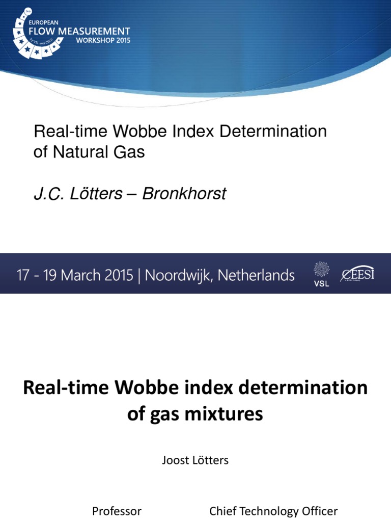 Wobbe Index Meter PDF Flow Measurement Gases