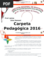 Carpeta Pedagógica 70546 Señor de Huanca