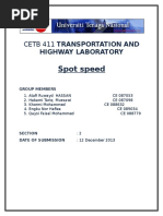 Lab 2 - Spot Speed