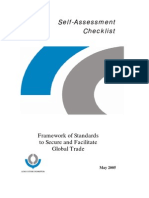 Wco Self Assessment Checklist For Framework (Publication)