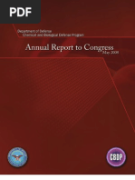 Download Chemical and Biological Defense Programme Report to Congress 2008 by NzlWolf SN33521396 doc pdf