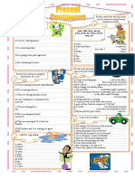 Present Continuous Tense Exercises