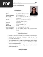 CURRICULUM VITAE - Micaela Casaca Sécio