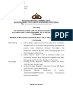 SK & Panduan Sistem Pencatatan & Pelaporan Indikator Mutu (Analisa & Validasi Data)