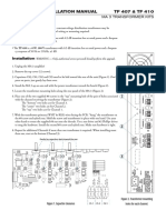 TF 407 & TF 410 Installation Manual: Description