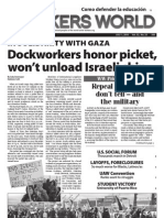 In Solidarity With Gaza: Dockworkers Honor Picket, Won't Unload Israeli Ship