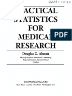 Practical Statistics FOR Medical Research: Douglas G. Altman