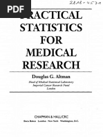 Practical Statistics FOR Medical Research: Douglas G. Altman