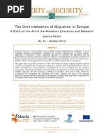 Criminalisation of Migration in Europe J Parkin FIDUCIA Final