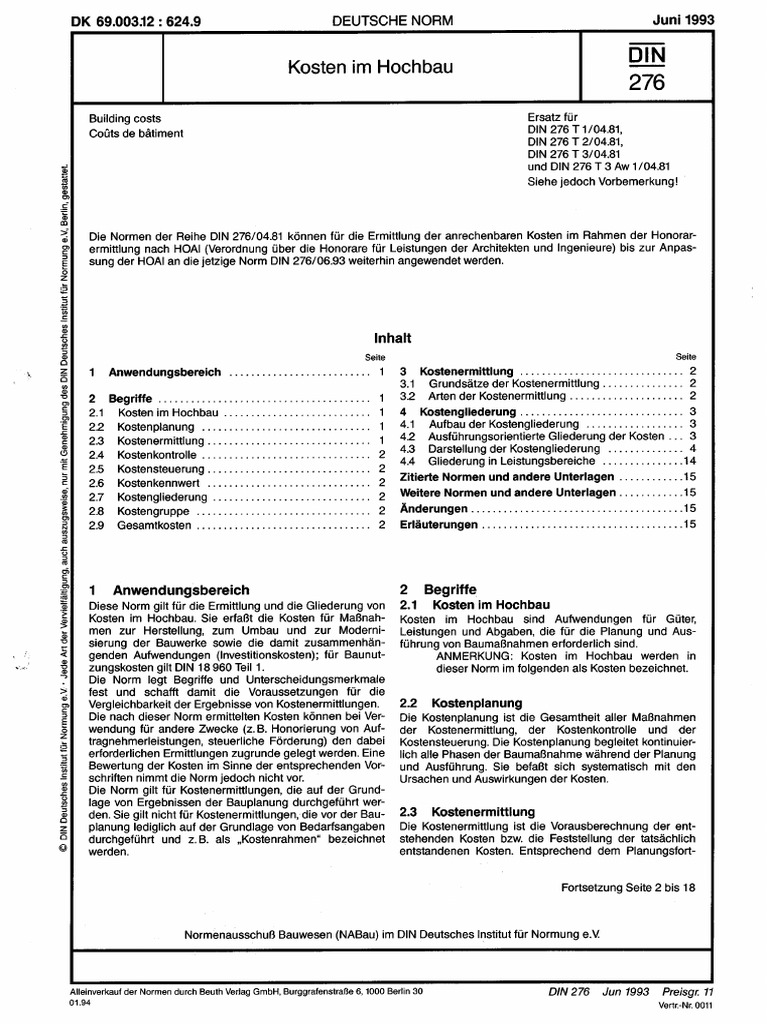 Din 276 PDF | PDF