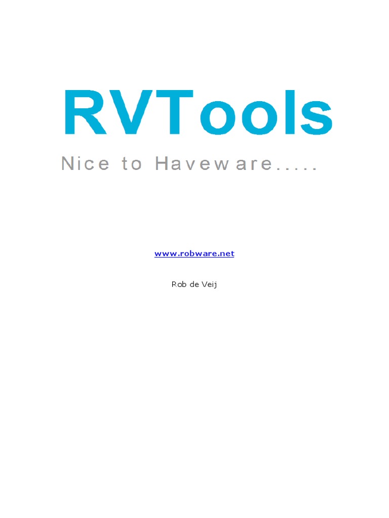 RVTools User Guide and Documentation | PDF | Virtual Machine ...