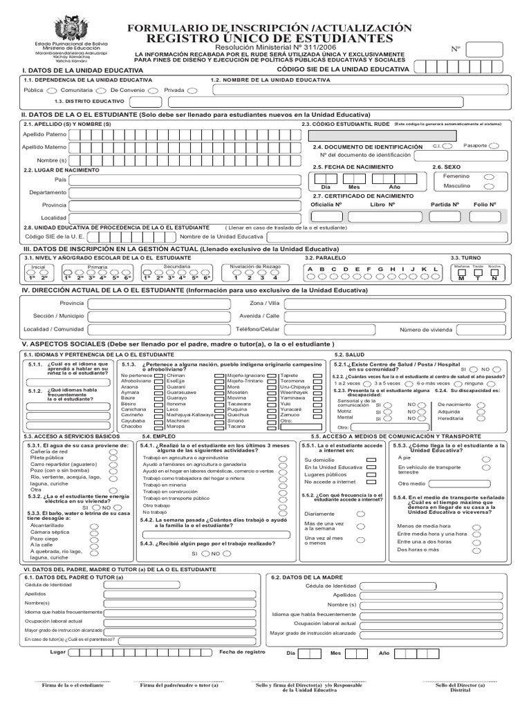 RUDE formulario.pdf Invalidez Educación primaria