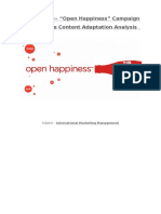 Coca-Cola's "Open Happiness