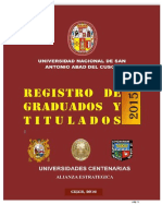Boletin Graduadosy Titulados 2015