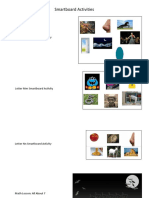 screenshots of smartboard activities