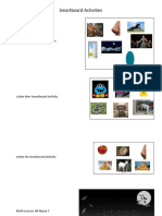 Screenshots of Smartboard Activities