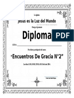 Diploma Encuentro de Gracia