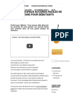 Les 8 Principaux Accords Faciles de Guitare Pour Débutants - La Guitare en 3 Jours