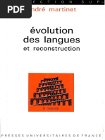 Martinet - Évolution Des Langues Et Reconstruction (1975)