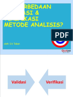 Pengenalan Validasi Metode Analisis PDF