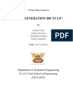 "New Generation Bicycle": Department of Mechanical Engineering