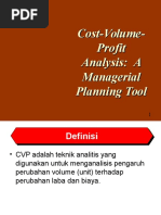 Cost-Volume-Profit Analysis A Managerial Planning Tool