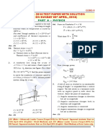 JEE - MAIN 2014 - Paper With Solution PDF