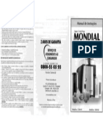 Mondial - Centrifuga - Super Centrifuga Premium - Mod. 1260-01 e 1260-02 - CF-01 - Folder
