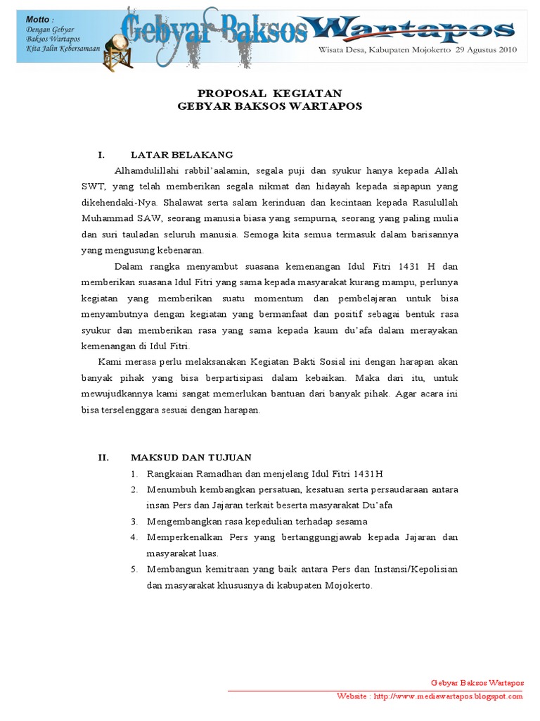 Proposal Kegiatan