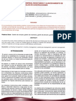 Manual de Gestión de Compras, Inventarios y Almacenamiento de Materiales en Construcciones. Bautista, A Monroy, L González, F PDF