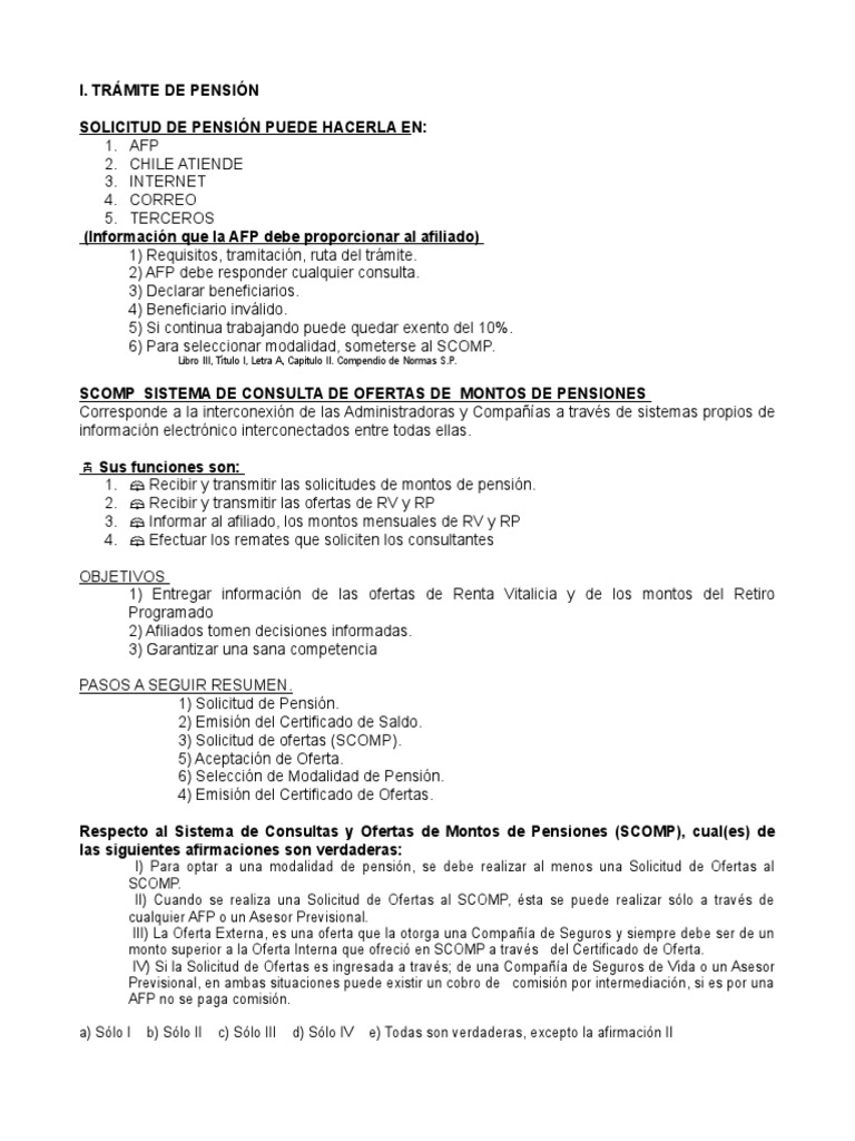 Proceso de Solicitud de Pensión SCOMP | PDF | Pensión | Vejez