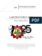 Laboratorio #3 - Peso Especifico de Agregado Fino y Grueso