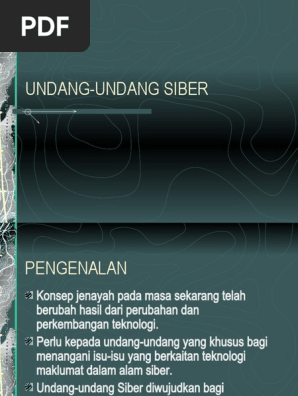 Undang Undang Siber Pdf