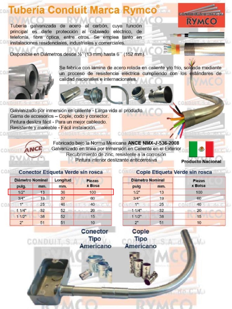 Rymco Conduit de 1/2