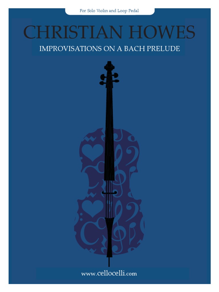 Improv On Bach Prelude Jazz Violin PDF Cello Violin