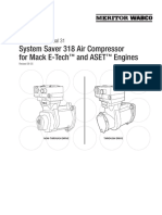 System Saver 318 Air Compressor For Mack E-Tech and ASET Engines