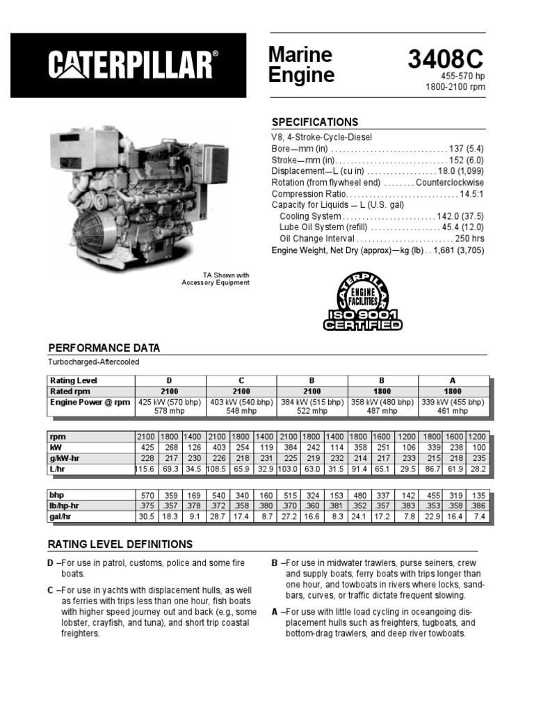 Cat 3408 | Rotating Machines | Engine Technology