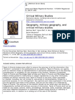 Geography, Military Geography, And Critical Military Studies, Critical Military