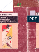 Stephen J Ball Foucault y La Educacion PDF