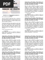 Novena a la Sangre de Cristo | PDF | Cristo (título) | Oración