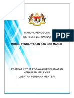 Manual Pengguna E-Vetting - Daftar Log Masuk PDF