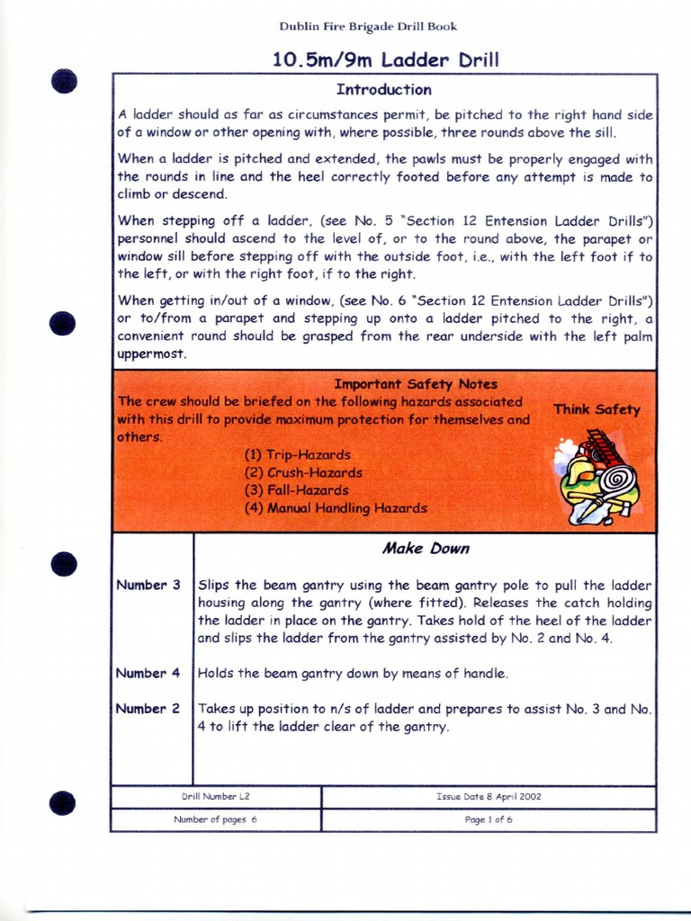 105 Ladder Drill PDF