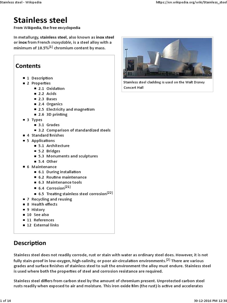 Image Result For Stainless Steel Definition Composition Types Facts Britannica