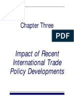 Chapter Three: Impact of Recent International Trade Policy Developments